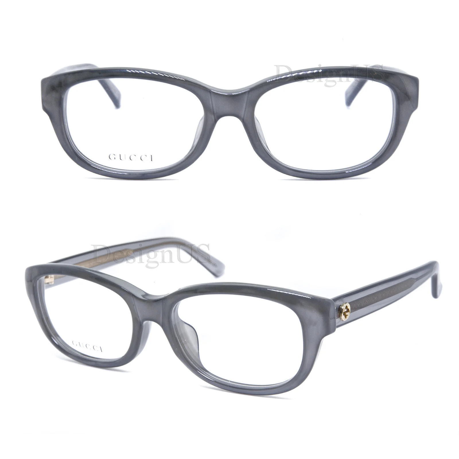 GUCCI GG 3831/F R4I Pearl Gray 52/17/140 Asian Fit Eyeglasses Made Italy