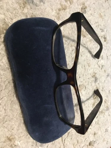 Gucci GG0006OA 001 Asian Fit Black Plastic Rectangle Eyeglasses 55mm