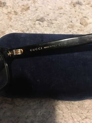 Gucci GG0006OA 001 Asian Fit Black Plastic Rectangle Eyeglasses 55mm 3