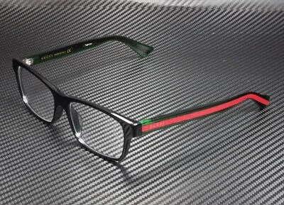 GUCCI GG0006Oa 002 Round Oval Black Demo Lens 55 mm Men
