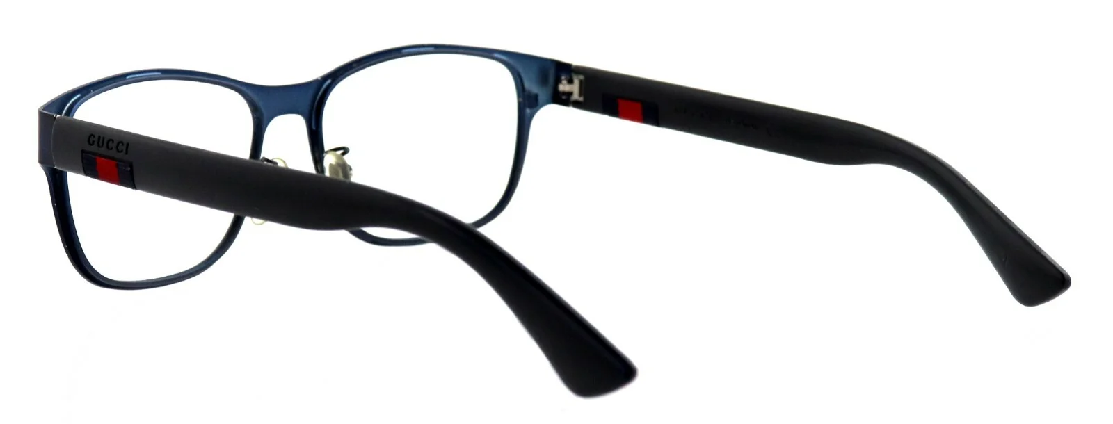 GUCCI GG0013O 003 55mm Blue Black Web Eyeglasses Frames Only Italy 4
