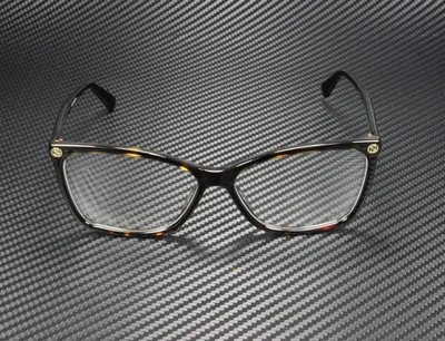 GUCCI GG0025O 002 Round Oval Havana Demo Lens 56 mm Women 2