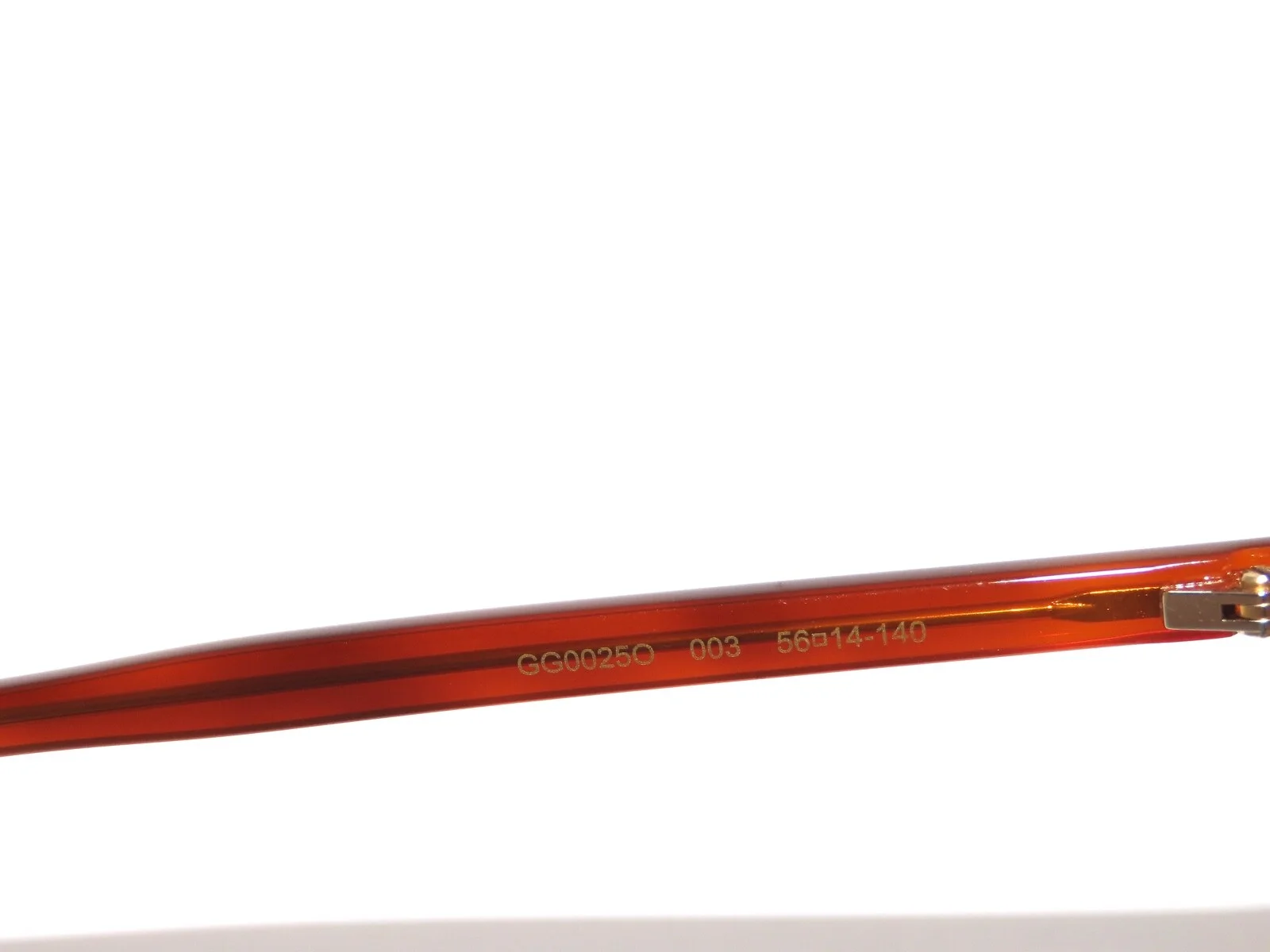 Gucci GG0025O 0025 003 56 Black Havana Eyeglasses 0025O 4