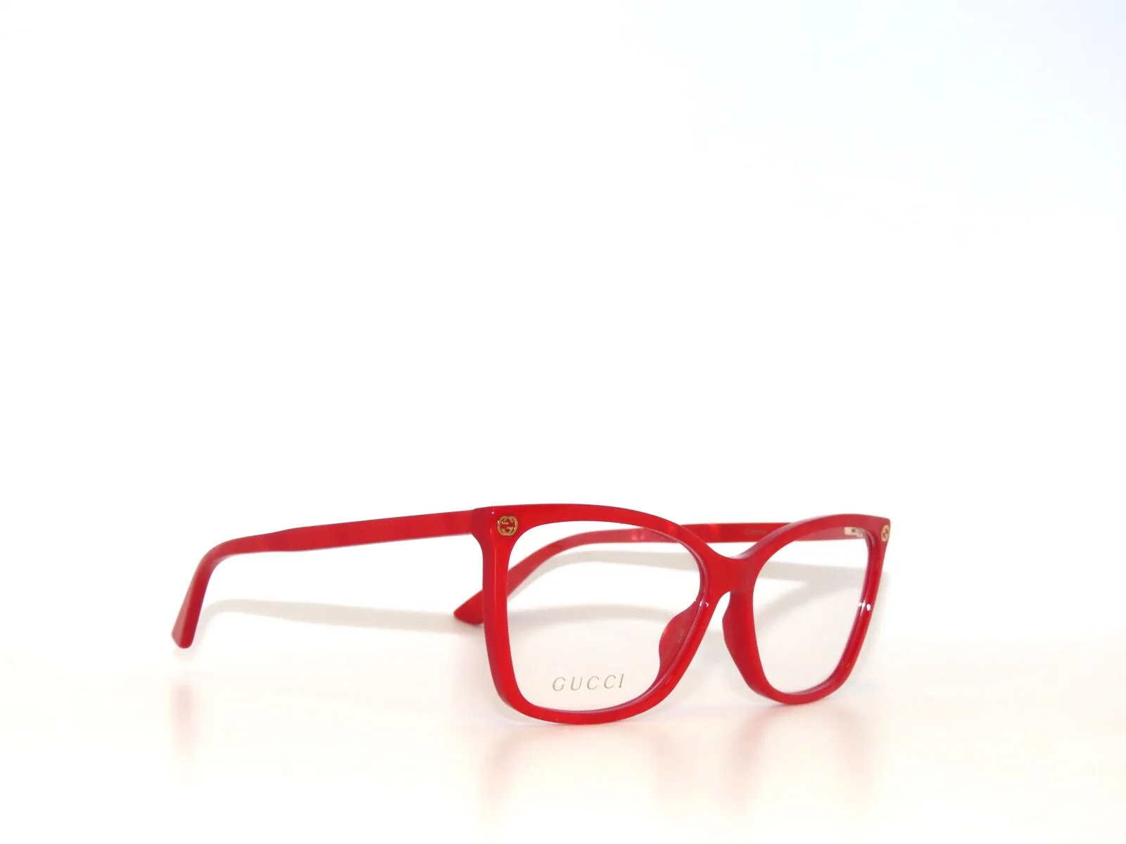 Gucci GG0025O 0025 004 56 Red Eyeglasses 0025O 3