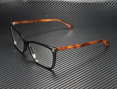 GUCCI GG0025O 003 Round Oval Black Demo Lens 56 mm Women