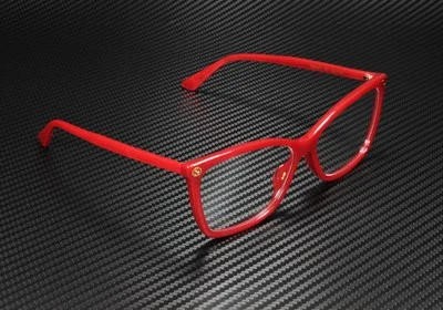 GUCCI GG0025O 004 Round Oval Red Demo Lens 56 mm Women 3