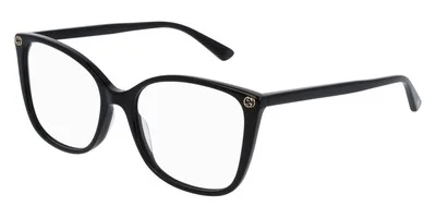 Gucci GG0026O Eyeglasses Women Black Butterfly 53mm New 100% Authentic 2