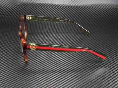 GUCCI GG0038O 002 Rectangular Square Havana Demo Lens 54 mm Women 4