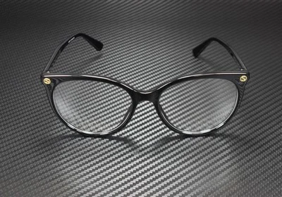 GUCCI GG0093O 001 Round Oval Black Shiny Blk Demo Lens 53 mm Women 2