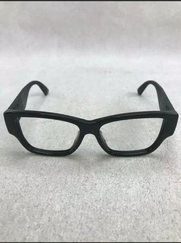 Gucci GG0104O 001 51mm Black Glitter/Gold Logo New Square Eyeglasses Frames.