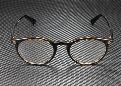 GUCCI GG0121O 002 Round Oval Havana Demo Lens 49 mm Men 2