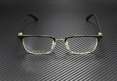 GUCCI GG0131O 001 Rectangular Square Black Demo Lens 53 mm Men 2