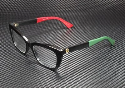 GUCCI GG0165O 003 Cat Eye Black Demo Lens 51 mm Women