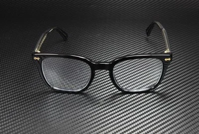 GUCCI GG0184O 001 Rectangular Square Black Demo Lens 50 mm Unisex Eyeglasses 2