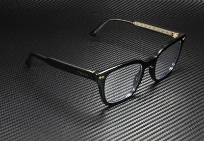 GUCCI GG0184O 001 Rectangular Square Black Demo Lens 50 mm Unisex Eyeglasses 3