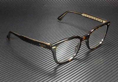 GUCCI GG0184O 002 Rectangular Square Havana Demo Lens Women 3