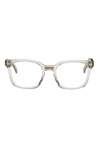 Gucci GG0184O 005 Eyeglasses Transparent Grey Square Authentic 2