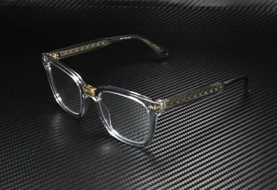 GUCCI GG0184O 005 Rectangular Square Grey Demo Lens 50 mm Unisex Eyeglasses