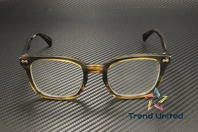 GUCCI GG0184O 010 Rectangular Squared Acetate Havana 50 mm Unisex Eyeglasses 2