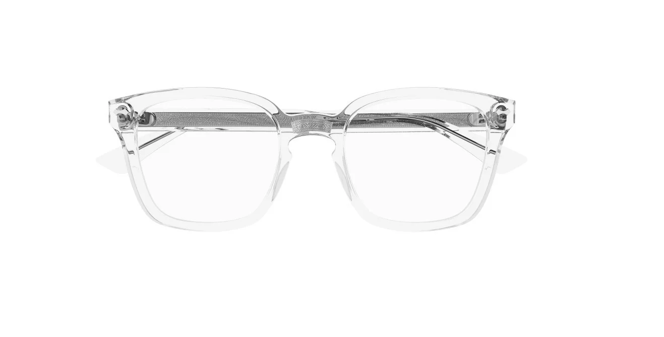 Gucci GG0184O 012 Crystal Square Unisex Eyeglasses 2
