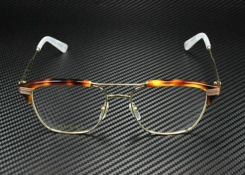 GUCCI GG0241O 001 Rectangular Square Gold Demo Lens 54 mm Men 2