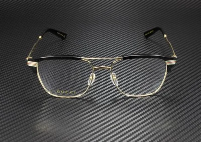GUCCI GG0241O 002 Rectangular Square Gold Demo Lens 54 mm Men 2