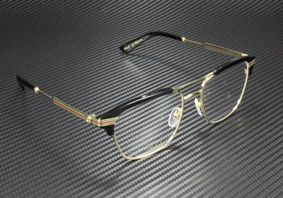 GUCCI GG0241O 002 Rectangular Square Gold Demo Lens 54 mm Men 3