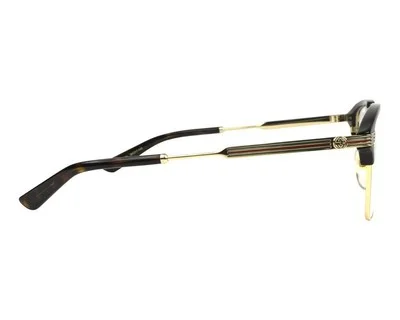 GUCCI GG0241O 002 Rectangular Square Gold Demo Lens Men 3