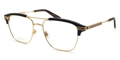 Gucci GG0241O Eyeglasses Men Gold Rectangle 54mm New 100% Authentic 2