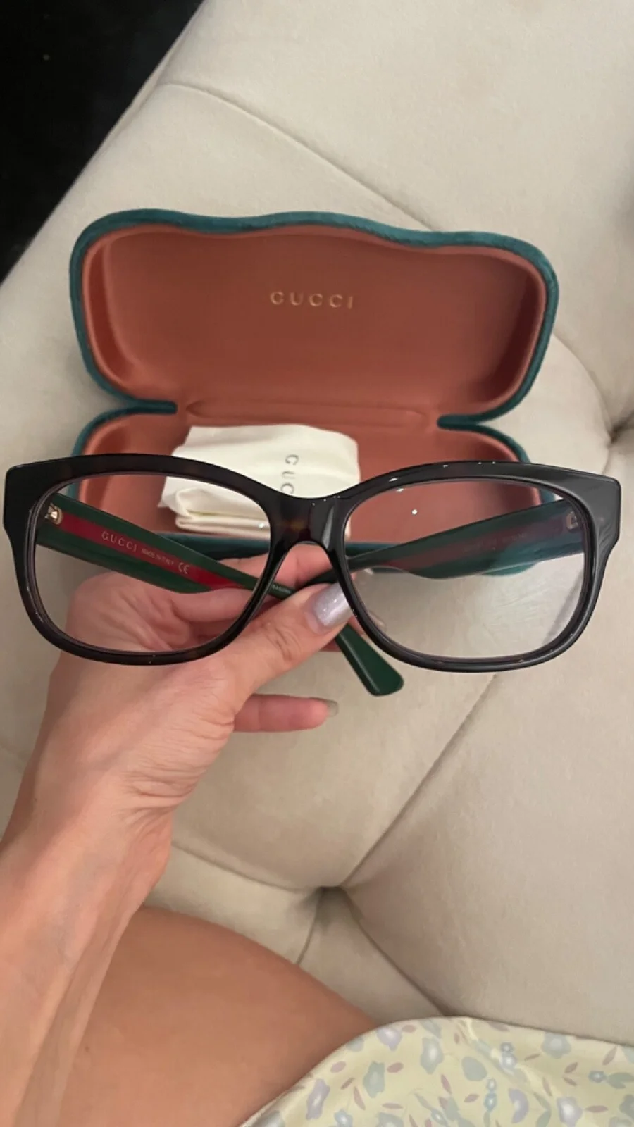 Gucci GG0278O-011 Rectangular Plastic Eyeglasses - Black 2