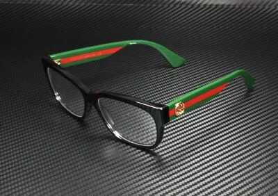 GUCCI GG0278O 011 Rectangular Square Black Demo Lens 55 mm Women