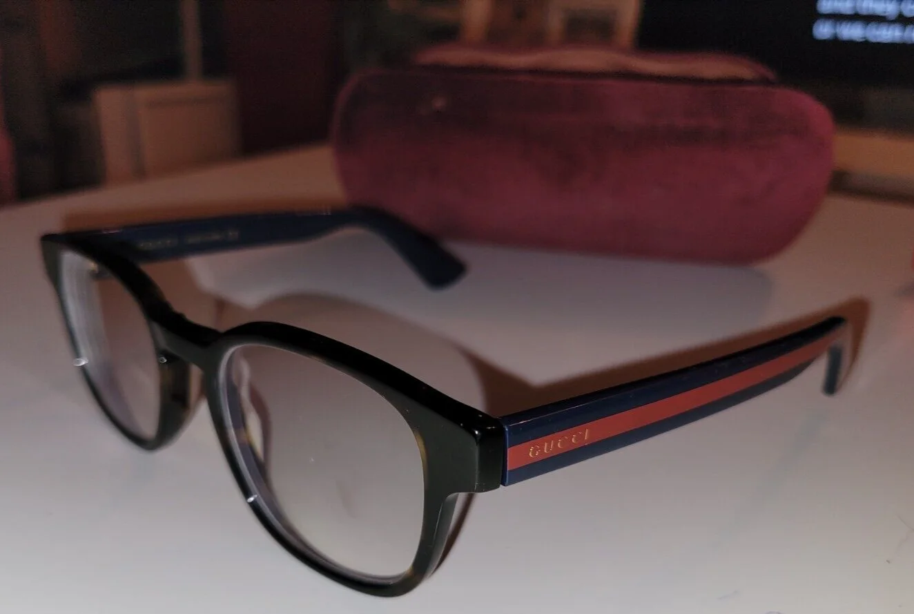 GUCCI GG0278O 011 Rectangular Square Black Women Eyeglasses 55mm