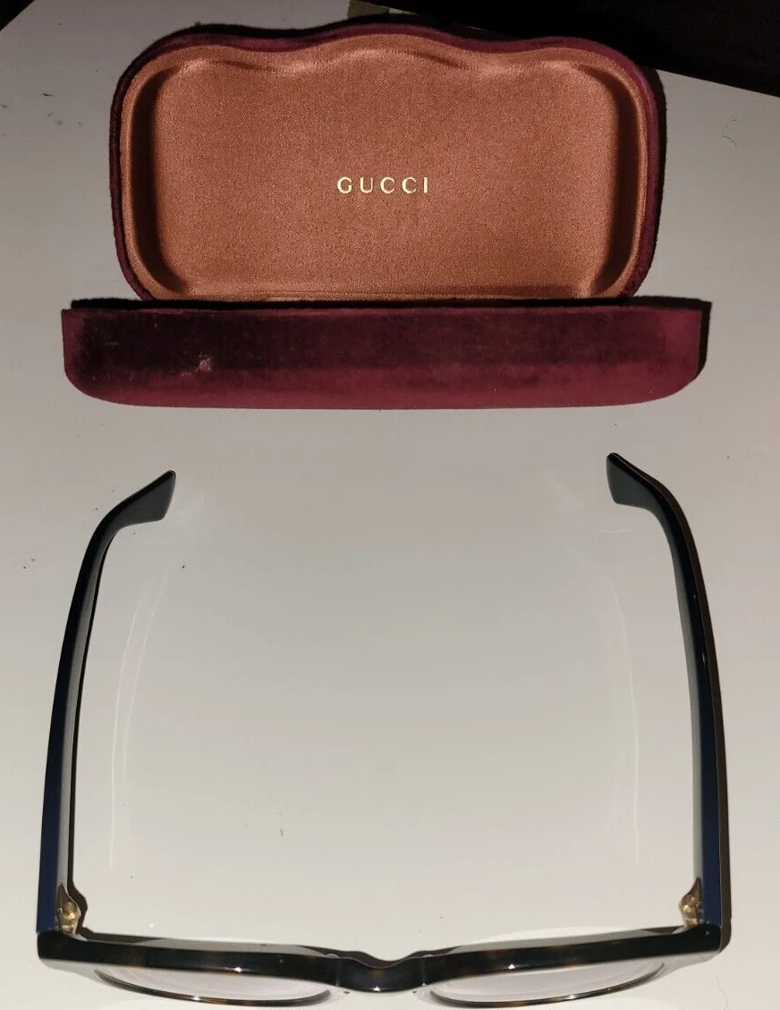 GUCCI GG0278O 011 Rectangular Square Black Women Eyeglasses 55mm 3
