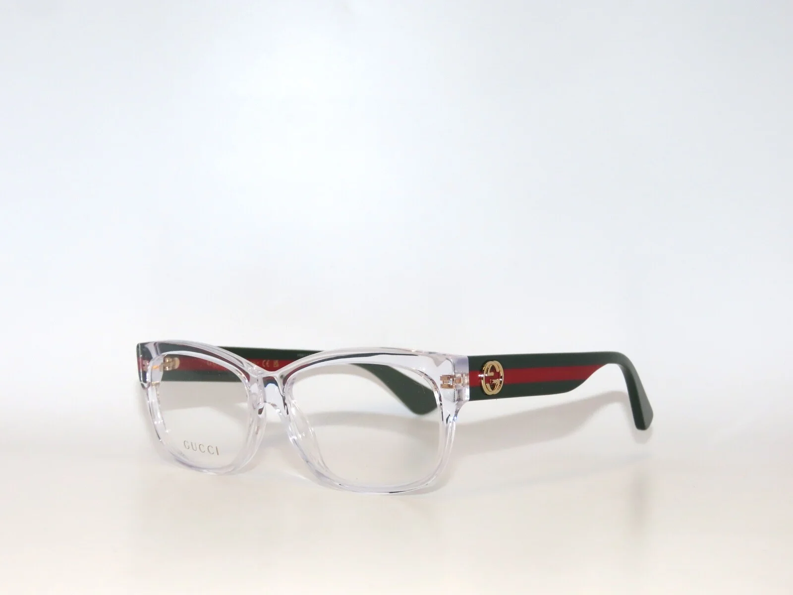 Gucci GG0278O 0278 016 55 Crystal Green Red Eyeglasses 0278O