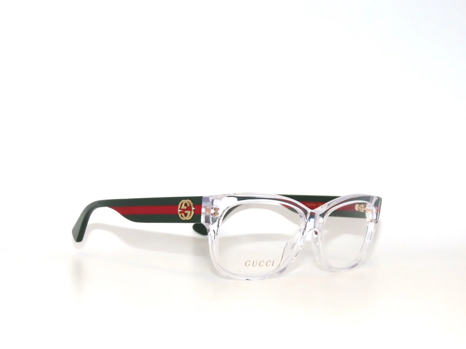 Gucci GG0278O 0278 016 55 Crystal Green Red Eyeglasses 0278O 3
