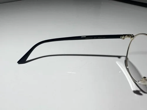 GUCCI GG0297Ok 001 Round Oval Gold Shiny Black Demo Lens 52 mm Unisex Eyeglasses 4