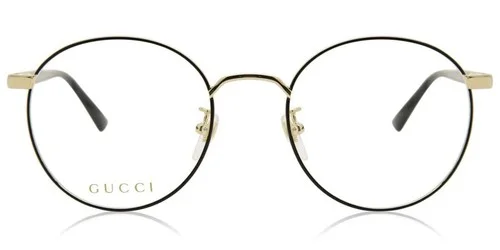 Gucci GG0297OK Trendy Round Metal Eyeglasses 52mm