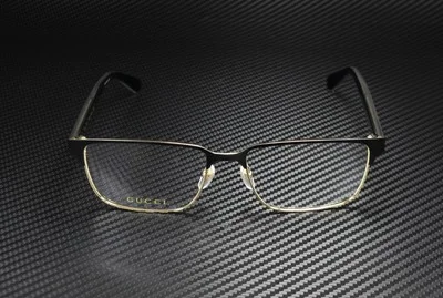 GUCCI GG0383O-004 Rectangular Black Endura Gold Demo Lens 58 mm Men 2