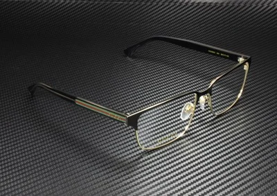 GUCCI GG0383O-004 Rectangular Black Endura Gold Demo Lens 58 mm Men 3