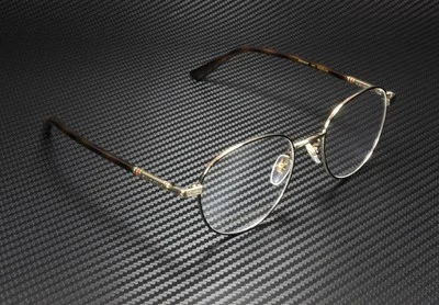 GUCCI GG0392O 002 Round Oval Black Gold Havana Demo Lens 51 mm Men 3