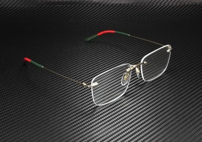 GUCCI GG0399O 002 Square Gold Multicolor Gold Demo Lens 56 mm Men 3