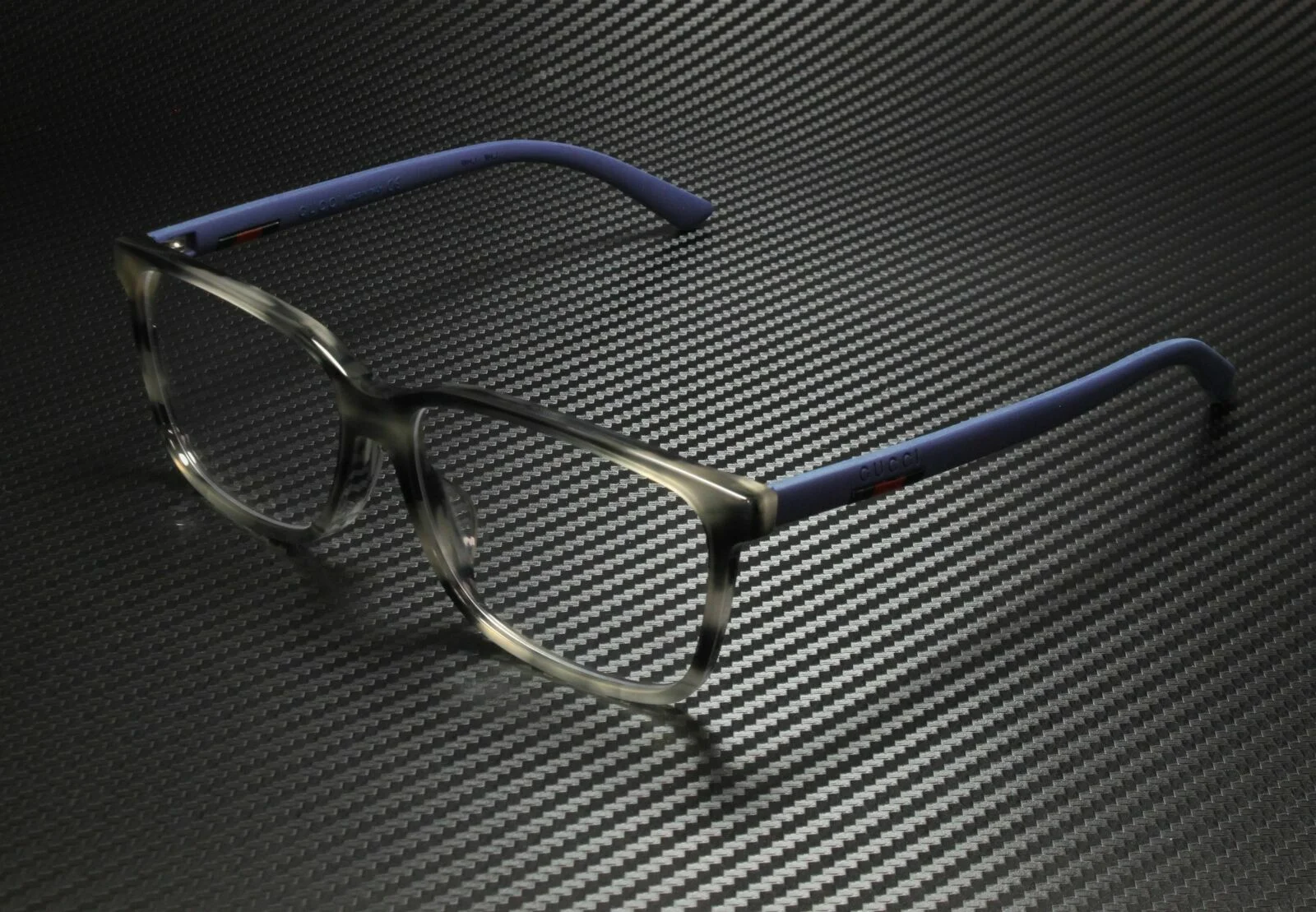 GUCCI GG0426OA 007 Aviator Blue Havana Demo Lens Men