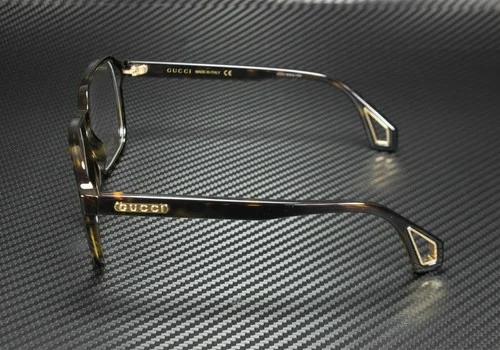 GUCCI GG0469O 002 Rectangular Havana Shiny Havana 56 mm Men 4