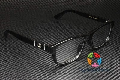 GUCCI GG0640OA 001 Rectangular Black Shiny Demo Lens 55 mm Men 3