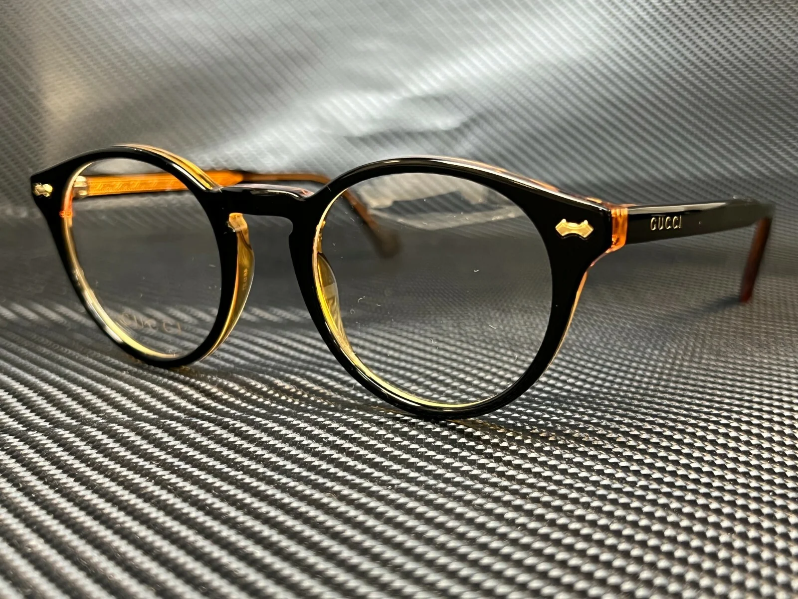 GUCCI GG0738O 004 Black Round Men