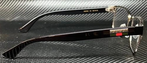 GUCCI GG0750O 001 Black Rectangle Square Men 4