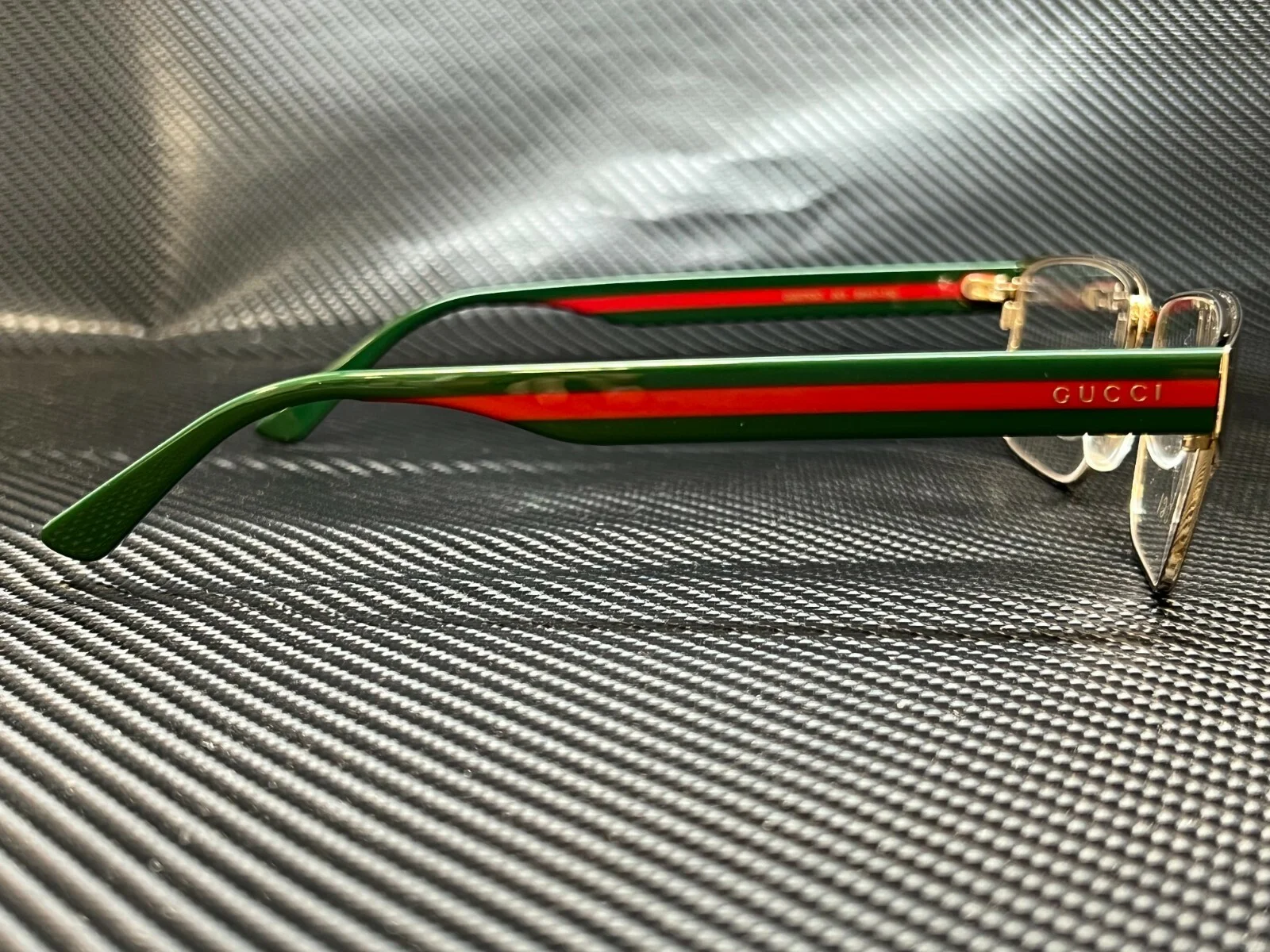 GUCCI GG0753O 001 Rectangle Square Green Demo Lens Men 3