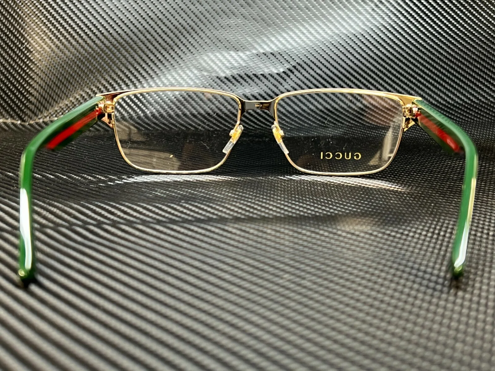 GUCCI GG0753O 001 Rectangle Square Green Demo Lens Men 4