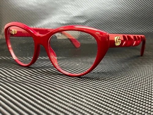 GUCCI GG0812O 003 Burgundy Round Cat Eye Women