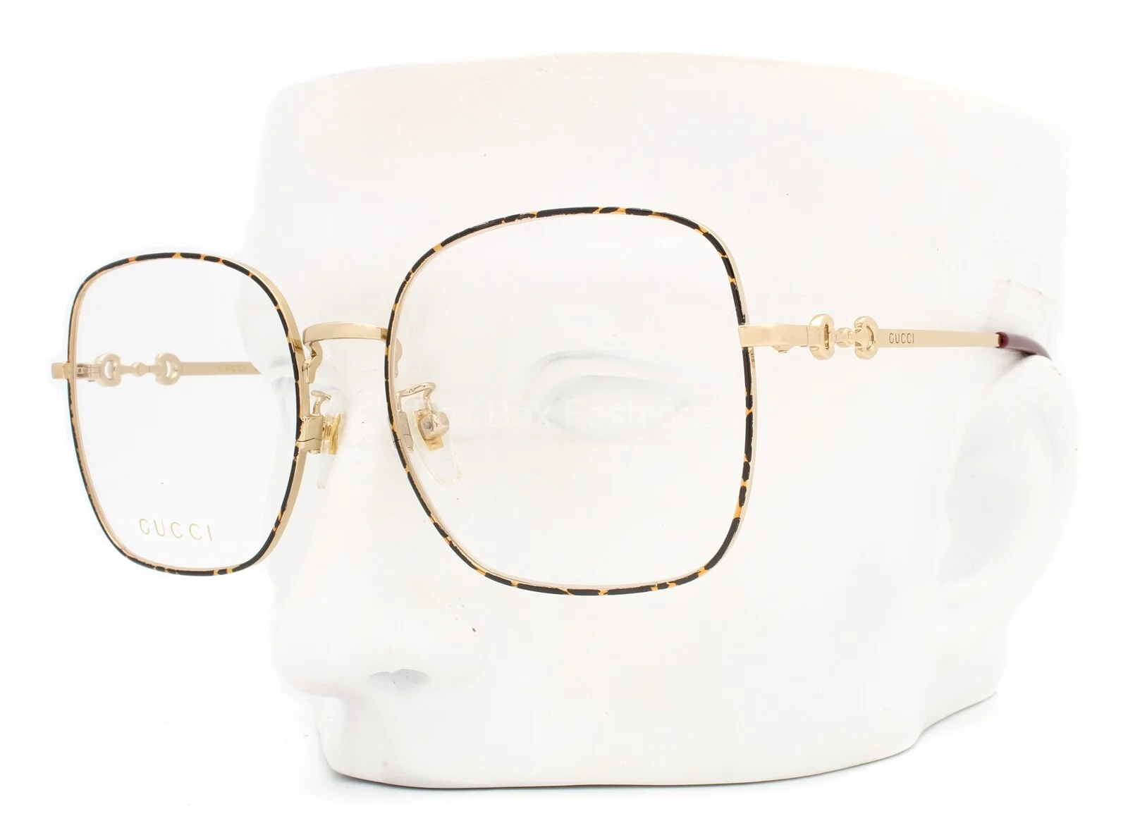 Gucci GG0883OA 002 Eyeglasses Glasses Brown Havana & Gold 55-18-145
